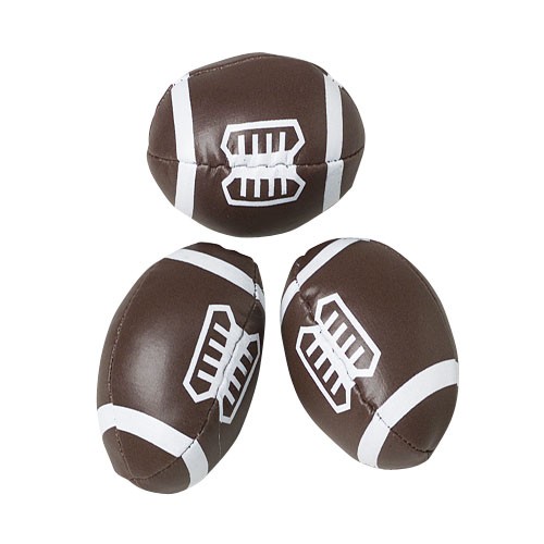 Mini Foam Filled Footballs<br> 2"-1 dozen